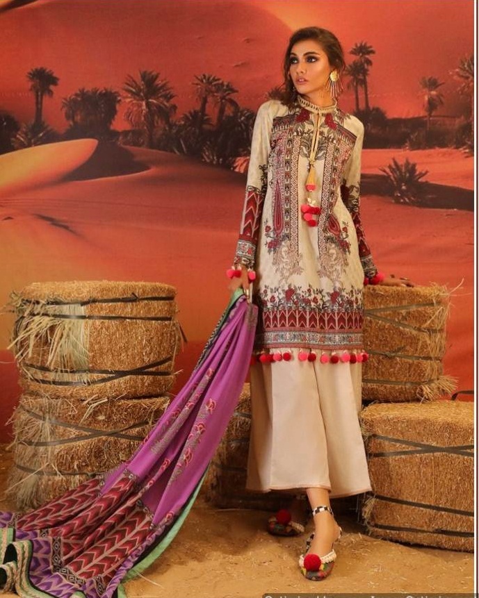 Kaara  Presents Sana Safinaz  Designer Dress Material