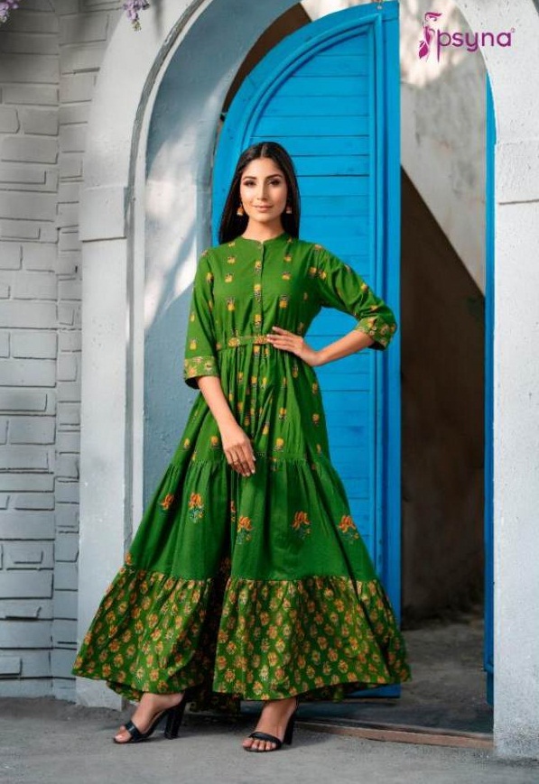 Psyna Presents Phool Vol 3 Gown Style Kurti Collection