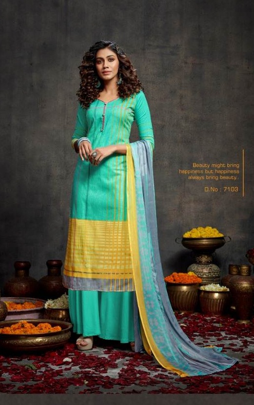 Kesar Presents  Paris  Designer Dress Material