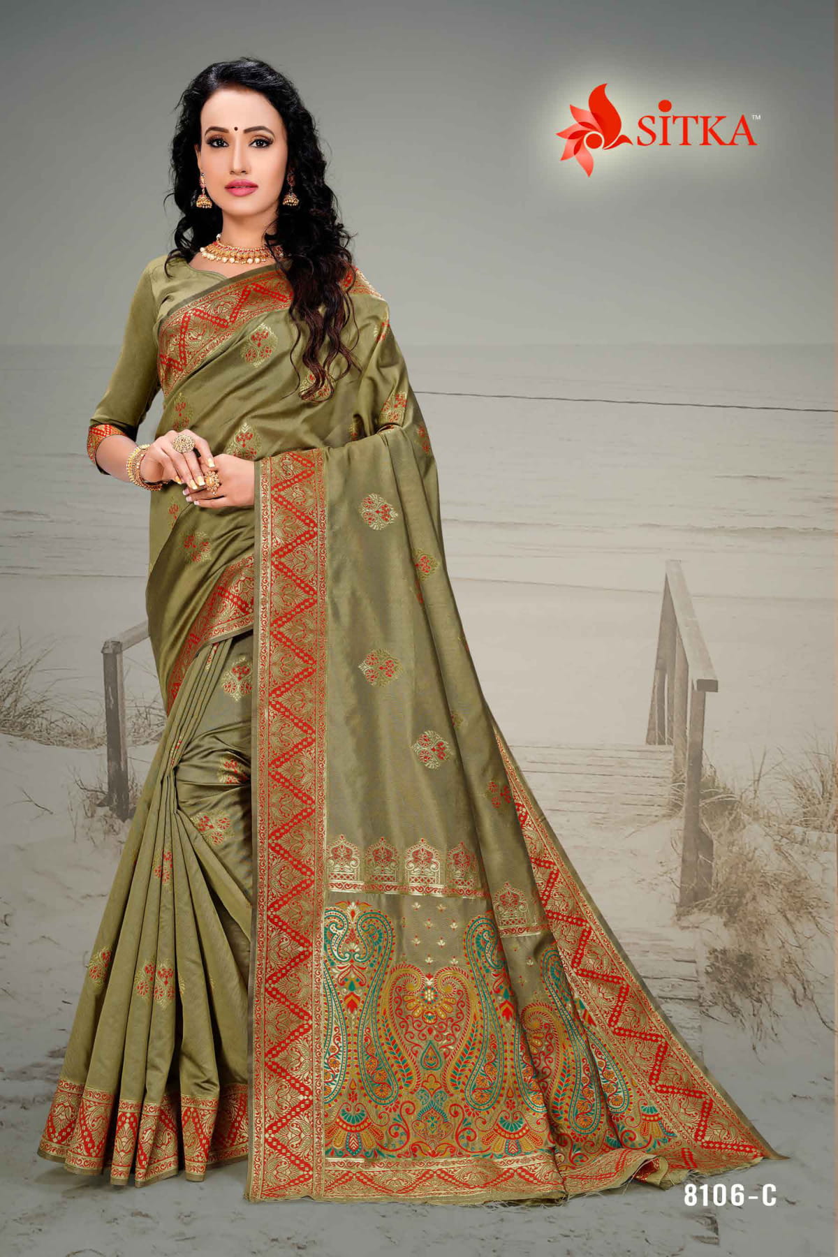 Sitka Presents Natural Silk 8106 Cotton Silk Saree Collection