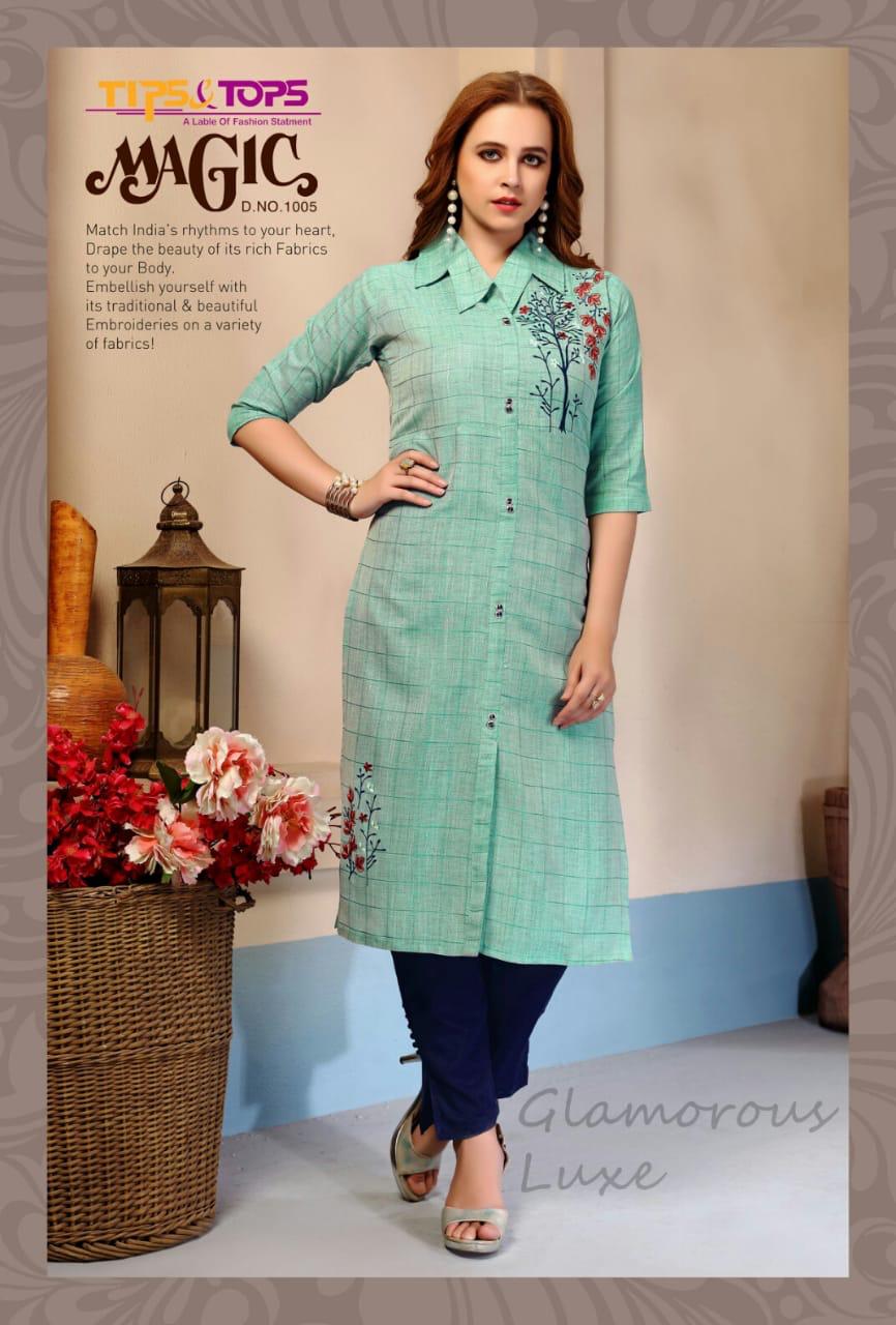 New Long Kurti Design Leheriya Designer with Dupatta