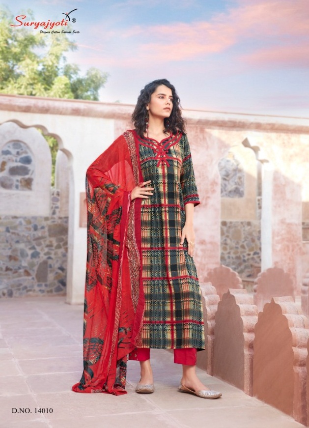 Suryajyoti  Presents Princess Vol 14  Designer Dress Material