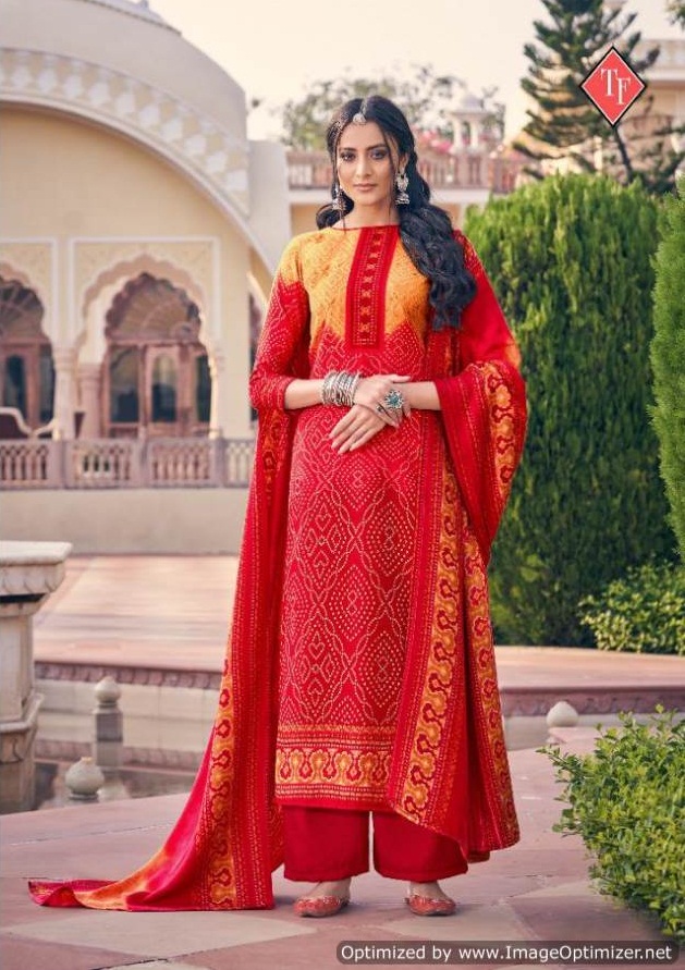 Tanishk Presents  Mehroz Woolen Bandhej Printed Pashmina Collection