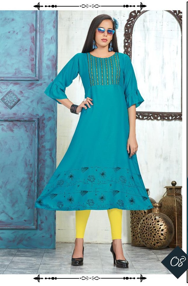 Ft Presents  Saani  Designer Kurti Collection          [8 Pcs Set]