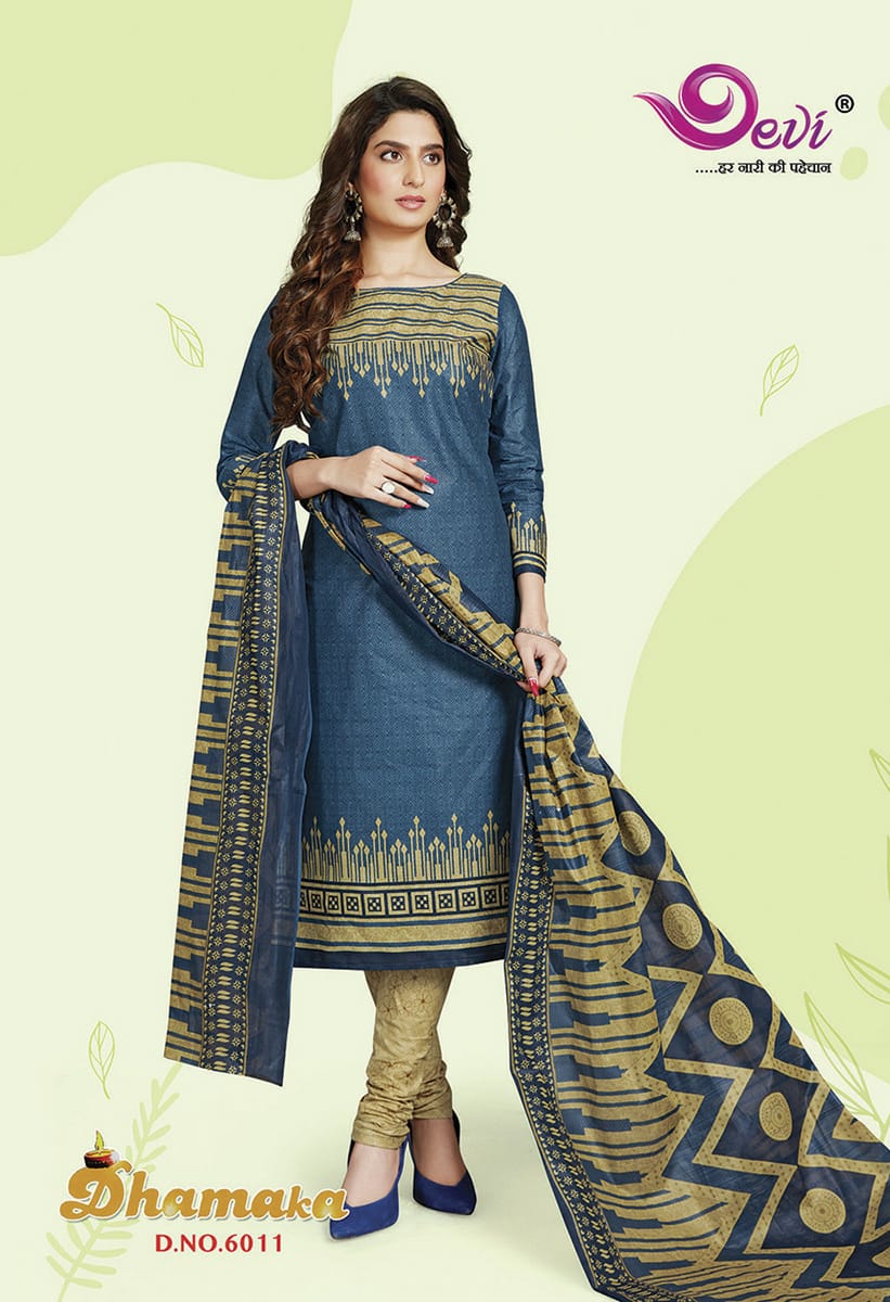 Devi Presents  Dhamaka Vol 6 Printed Cotton Dress Material