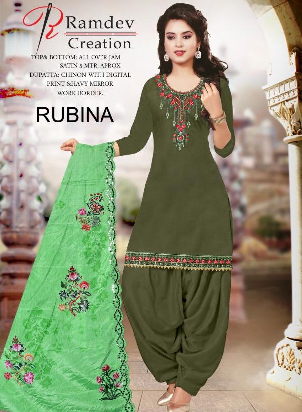 Ramdav Presents Rubina Designer Dress Material