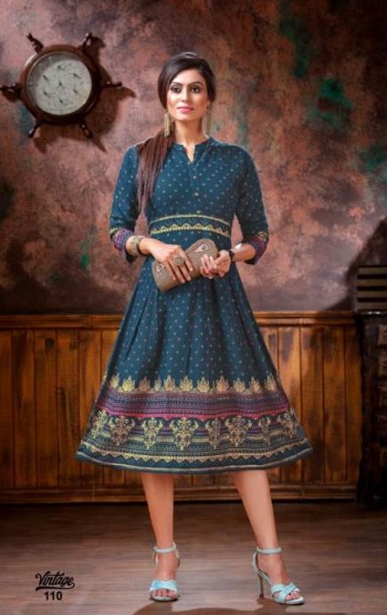 Kinti Presents  Vintage Vol  2 Printed Kurti Collection