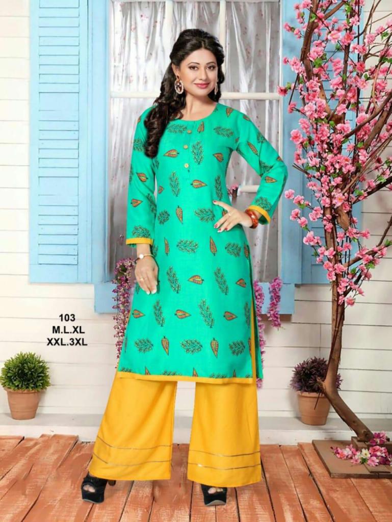 Ft Presents Peehu 2 Collection Of Heavy Rayon Classy Printed Kurti With Bottom