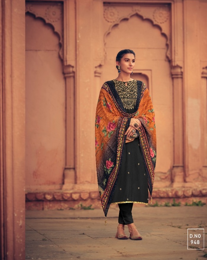 Karmar Presents Sabah 945 Series Designer Salwar Suits