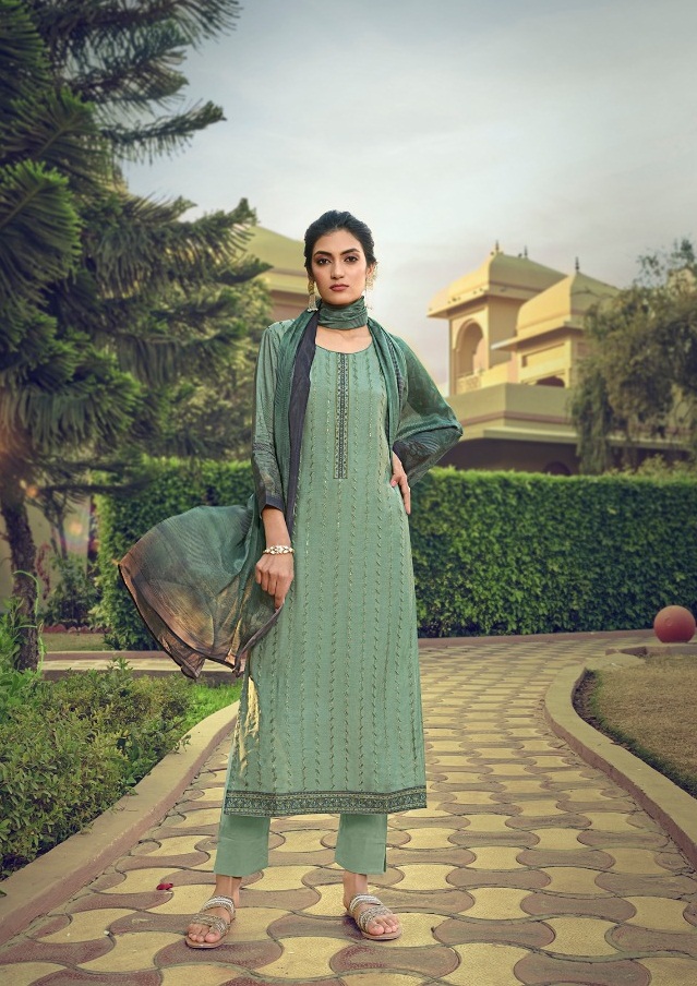 Ibiza   Presents  Saraa Designer Dress Material