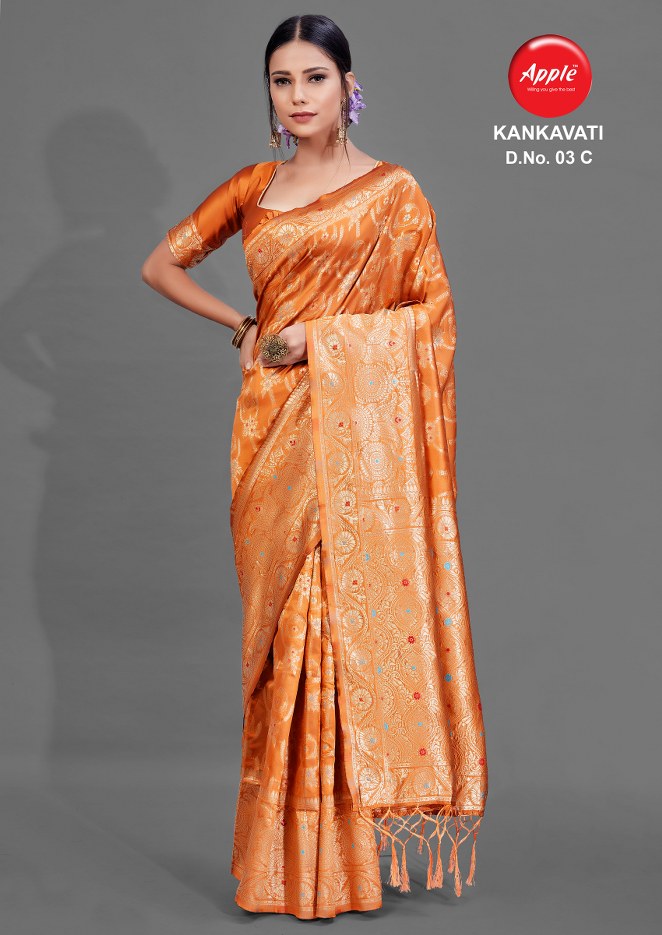 Apple  Presents  Kankavati Vol  3 Festive Wear Sarees Collection