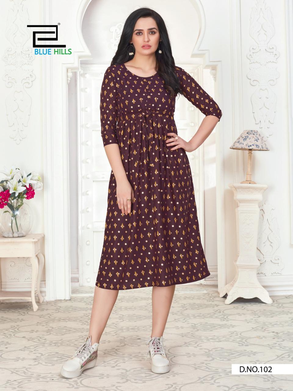 Buy Cotland Fashions Women Blue Printed Straight Cotton Kurti Online at  Best Prices in India - JioMart.