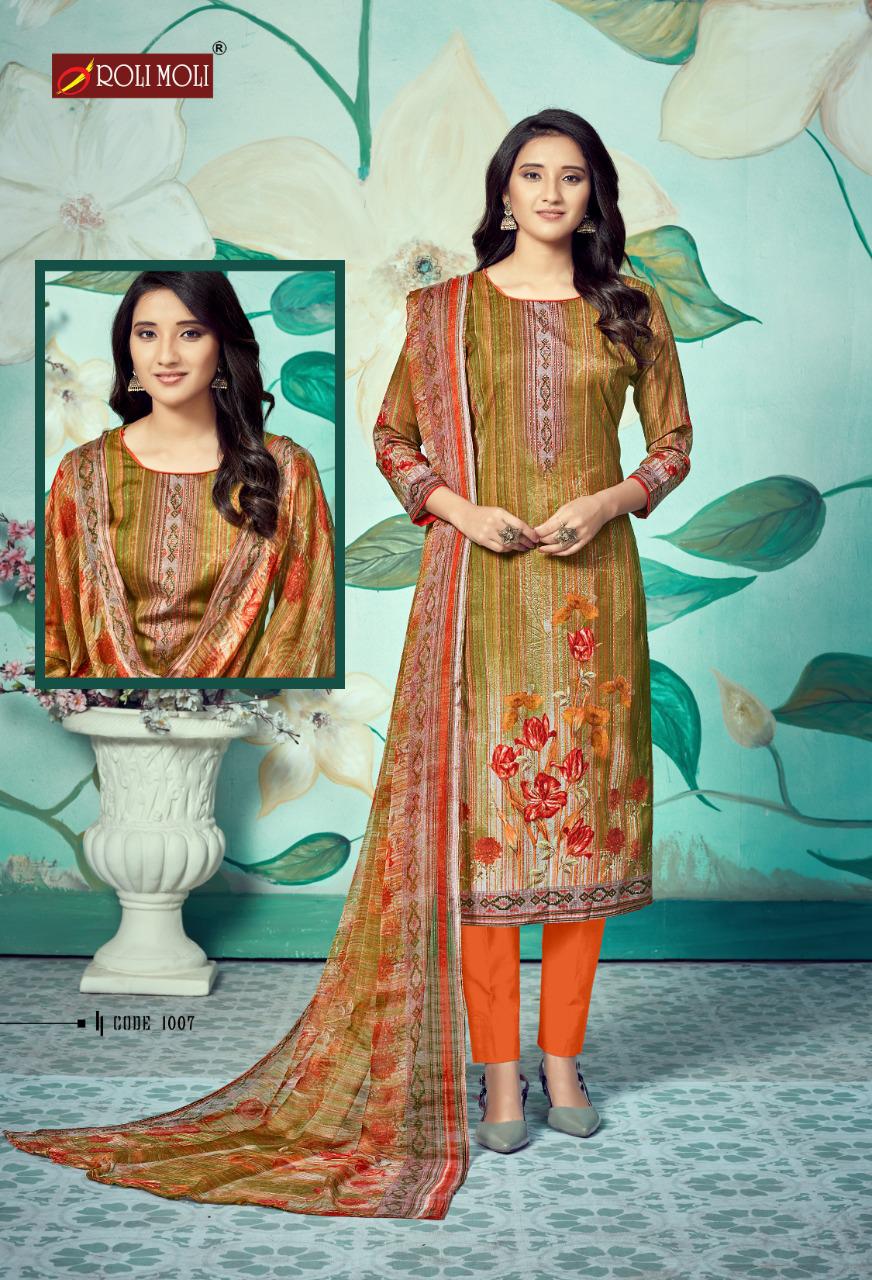 Roli Moli Presents  Mallika  Vol 6 Designer Dress Material