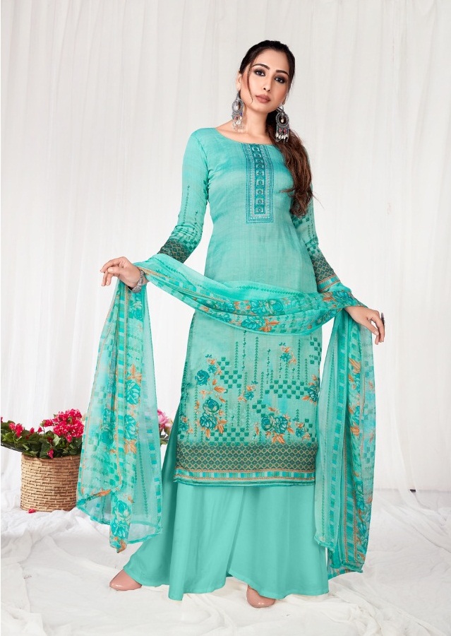 Anita Kesariya Presents  Zaara Cotton Designer Dress Material
