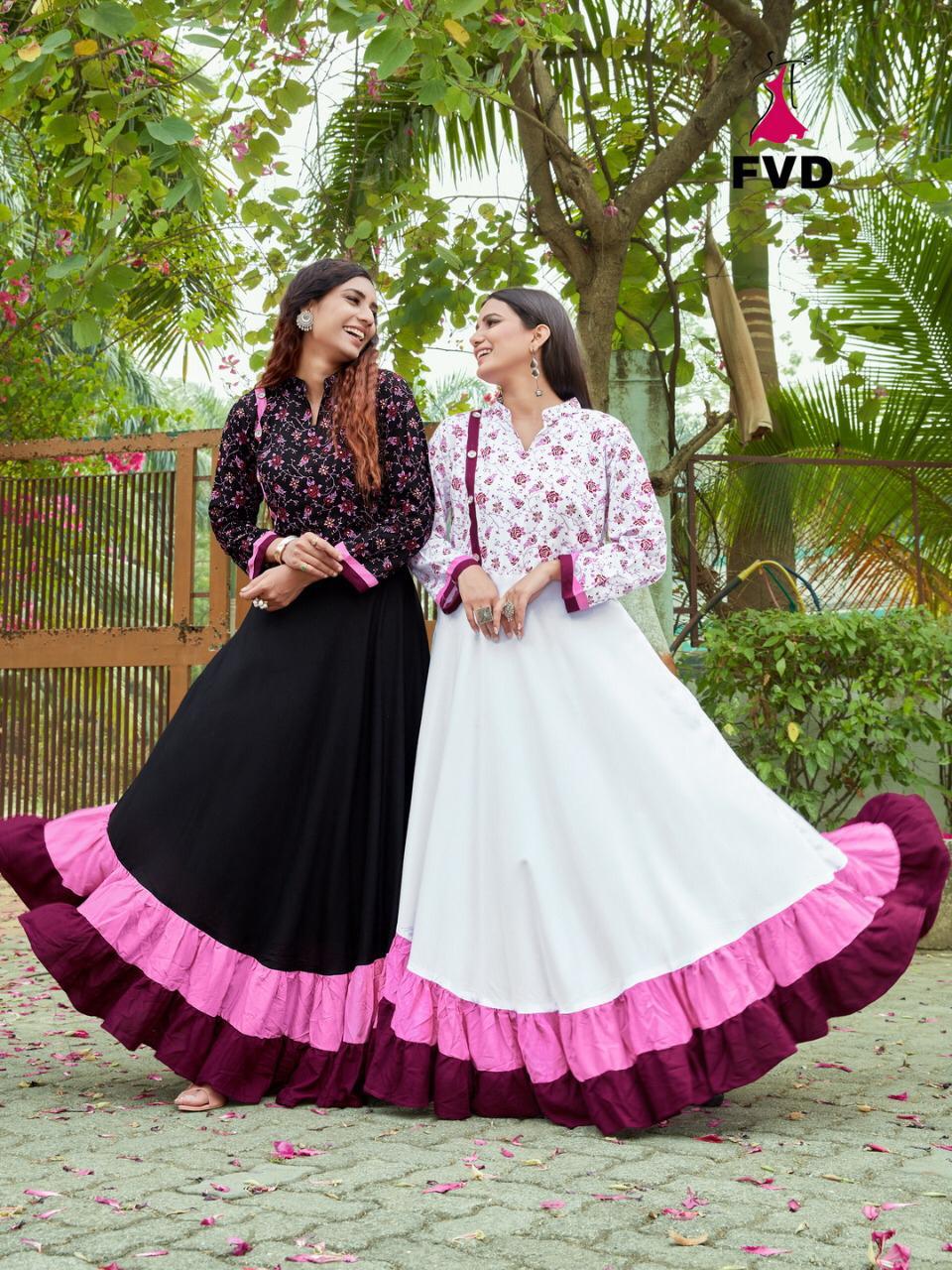 Fvd New Launching  London Dream  Vol 1 Rayon Printed Long Kurtis Collection