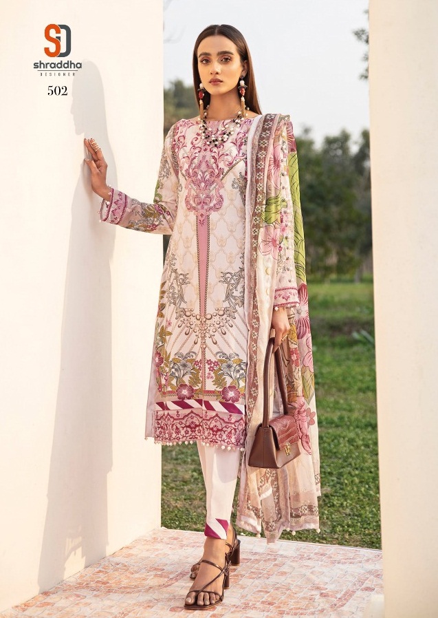Shraddha Presents Vintage Vol  5 Printed Karachi Dress Materials