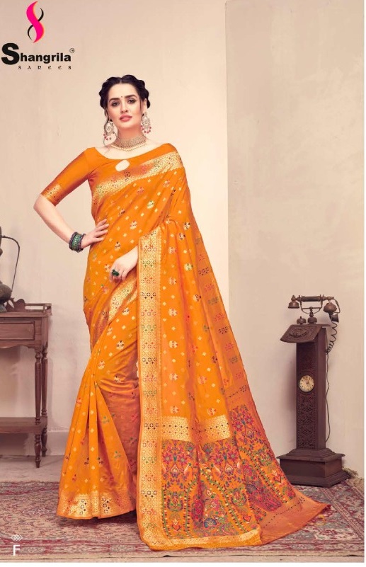 Shangrila Presents Handicraft Silk Sarees Collection