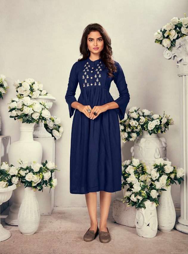 Vardan Presents Good News Embroidery Kurtis Collection