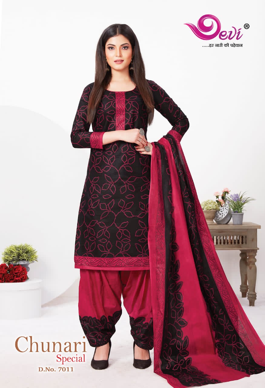 Devi Chunari Special Vol 7 Casual Wear Printed Dress Catalog
