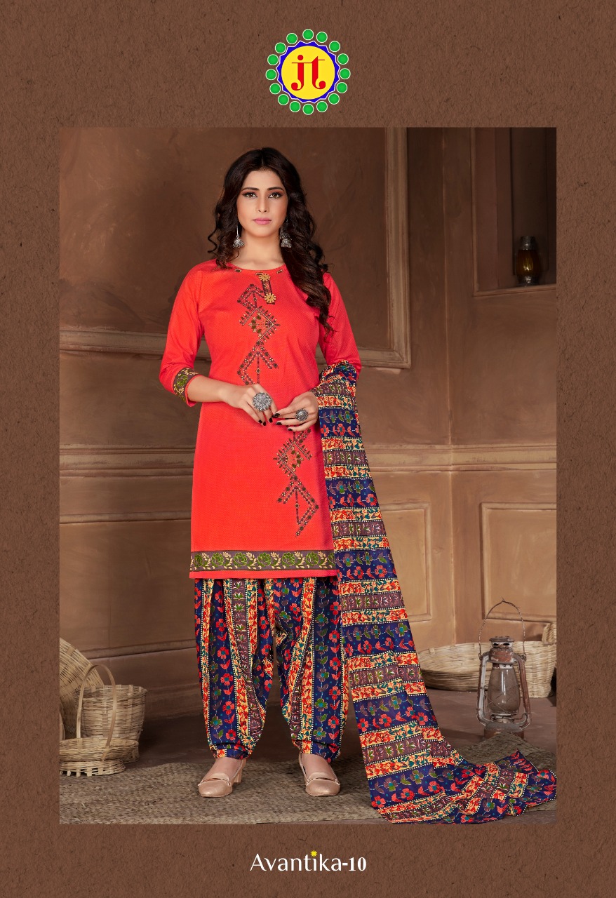 Jt Presents Avantika Vol 10 Printed Readymade Collection