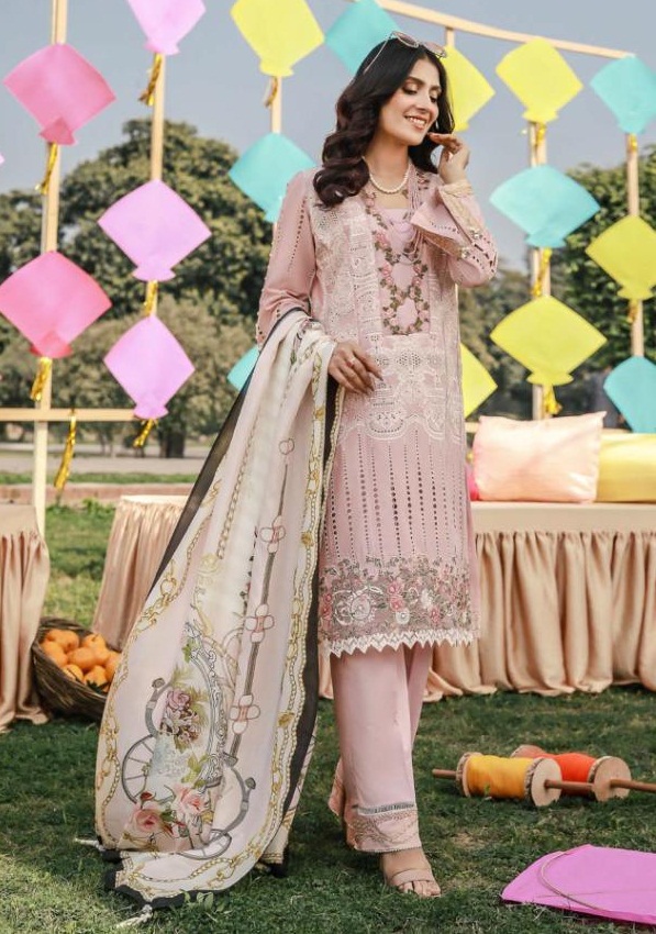 Rawayat Tabaar Vol 3 Multicolor Designer Pakistani Lawn Suit 2021