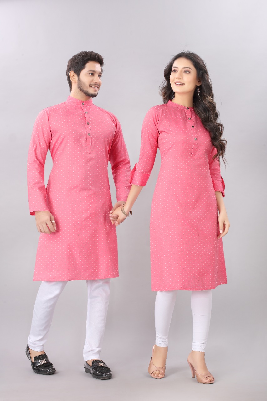 Buy Pink Embroidered Cotton Straight Kurta With Trousers & Dupatta Online  at Rs.1619 | Libas