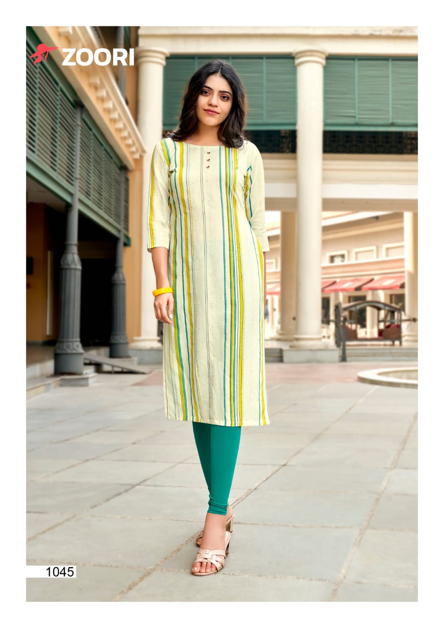 AKSHARA VOL 19 BY ZOORI RAYON PRINTED DAILY WEAR KURTI - textiledeal.in