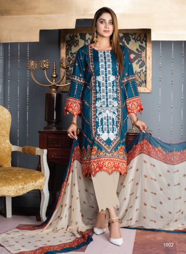 Yashika Amira .b  Vol 1 Designer Dress Material Buy  Karachi Cotton Suits  Women Suits Wholesale