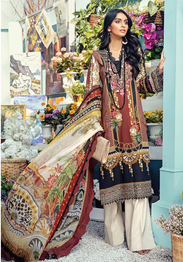 Fair Lady Anaya Digital Printed Pure Lawn Pakistani Embroidered Salwar Suits Catalog