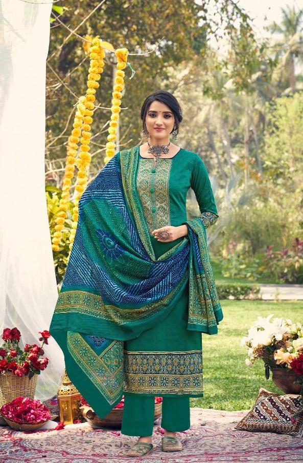Levisha Parnika Exclusive Bandhej Designer Dress Material Catalog