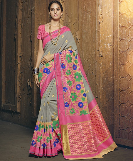 Sanskar Sunri Designer Wear Silk Saree Catalog