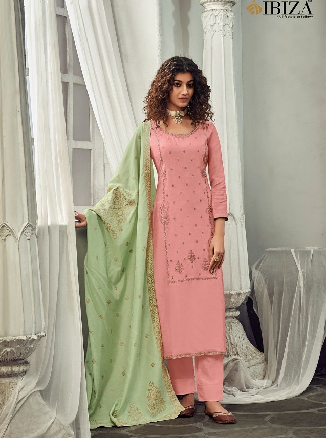 Ibiza Melissa Fancy Wear Embroidery Dress Material Catalog