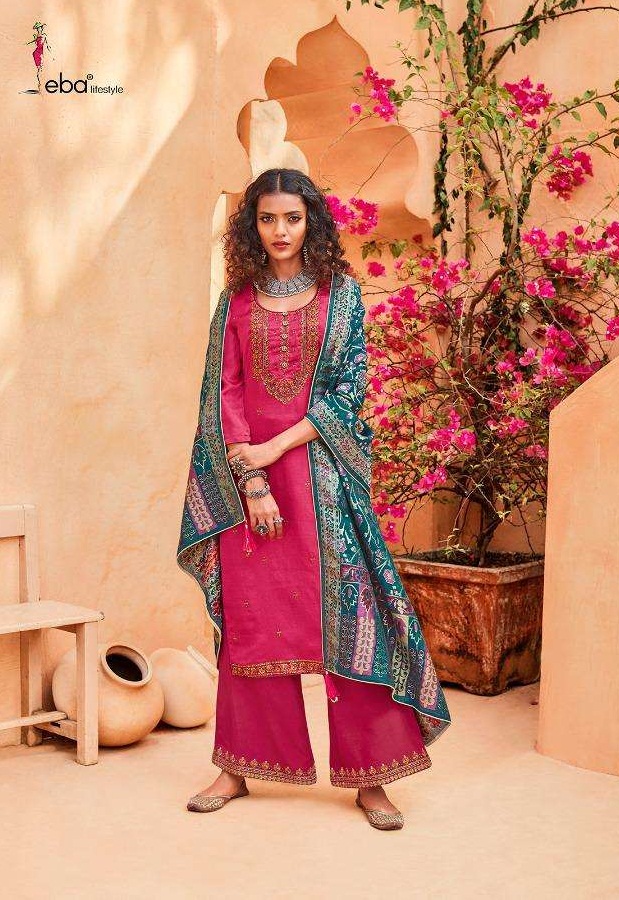 Eba  Zora Pure Kuntal Silk Designer Salwar Suits Catalog