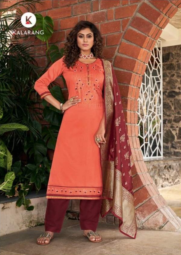 Kalarang Suhani Jam Silk Designer Dress Material Catalog