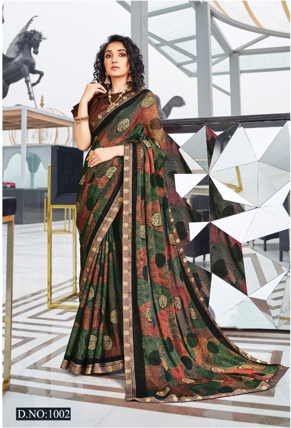 Swastik Firangi  Casual Wear Printed Sarees Catalog