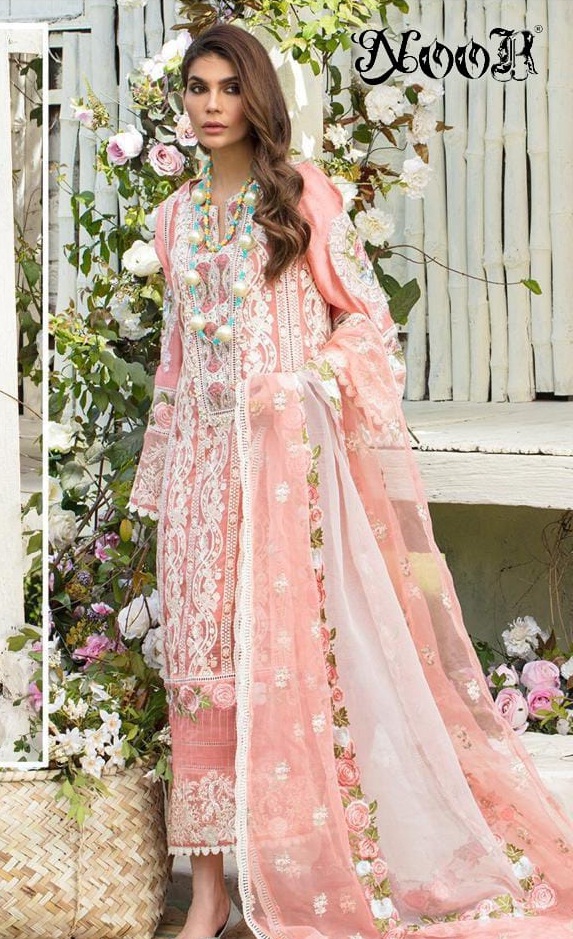 Noor Crimson Lawn Collection Designer Cotton Embroidery Pakistani Suits Catalog