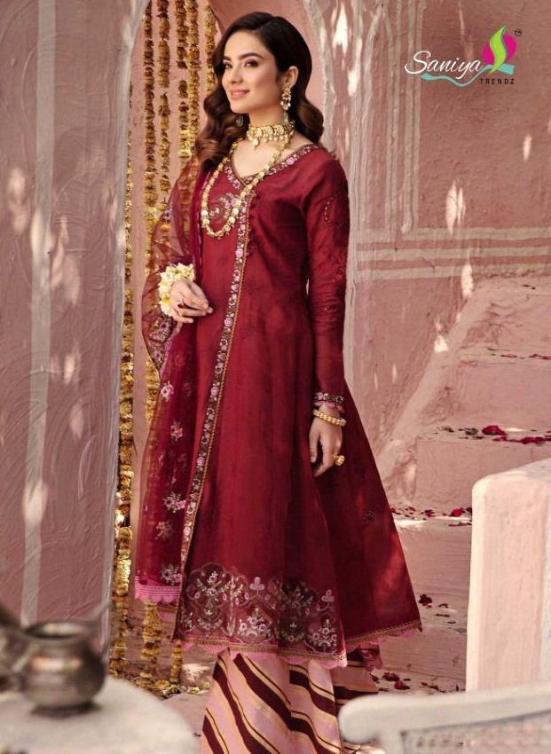 Saniya Noor Chikankari Vol  2 Designer Cotton Chikankari Pakistani Salwar Suits Catalog