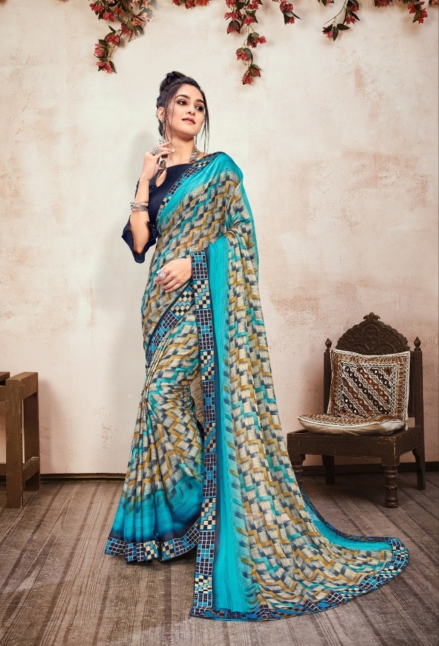 Swastik Narayani  Casual Wear Printed Sarees Catalog