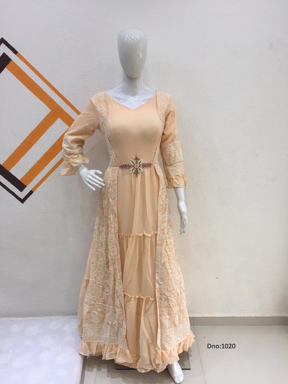 Gown | Gown Design | Evening Gowns | Wedding Gowns | Long party wear Gown  online at Joshindia.com