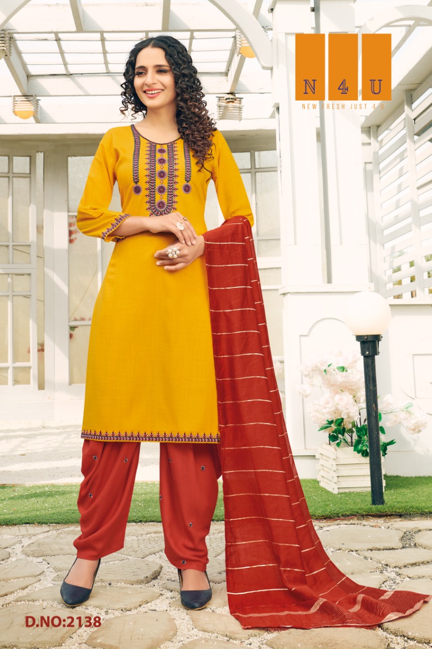 Tunic House N4u Patiyala Designer Salwar Kameez Dupatta Catalog