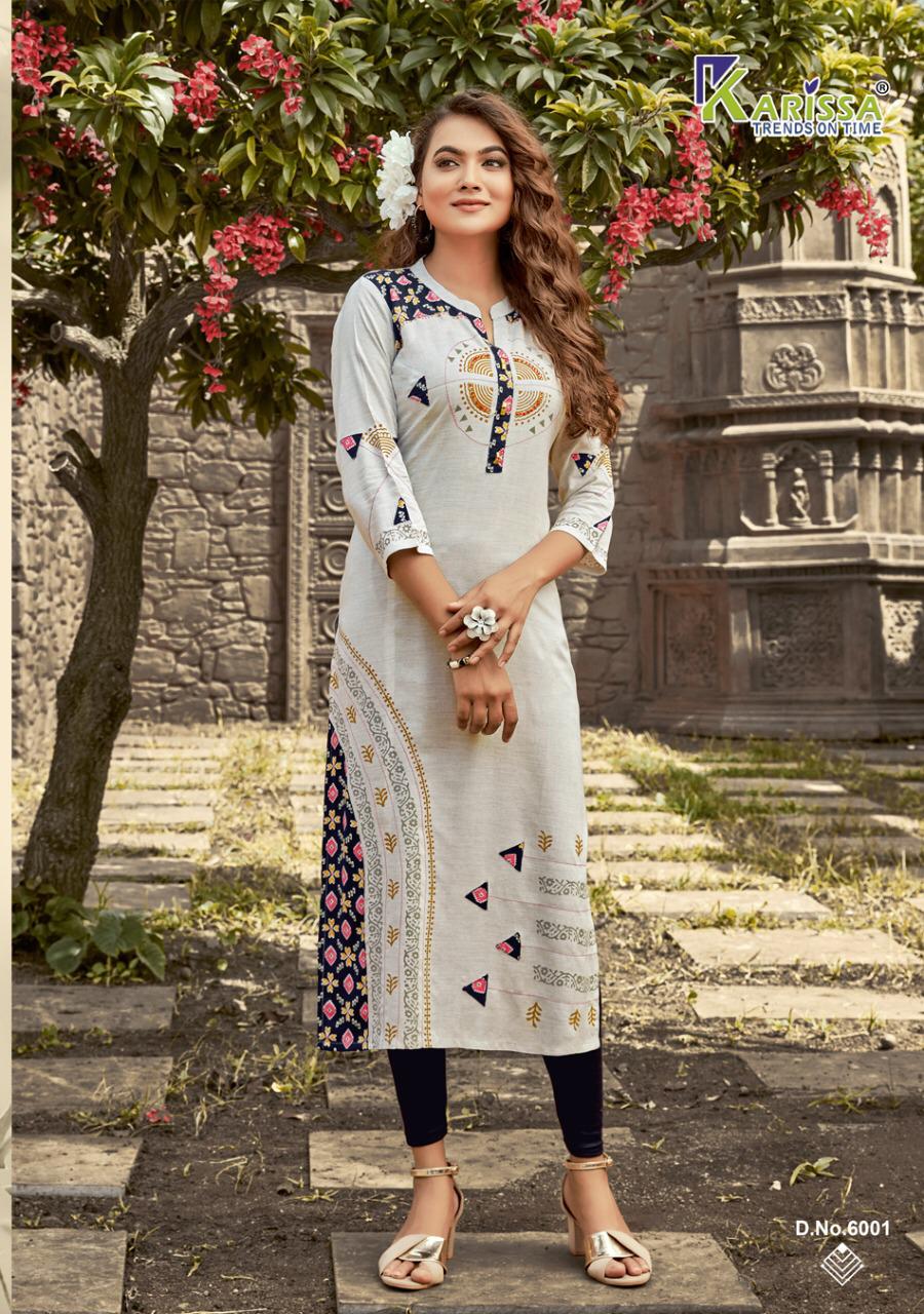 Karissa Rich Girl  Vol 6 Rayon Designer Kurti Catalog
