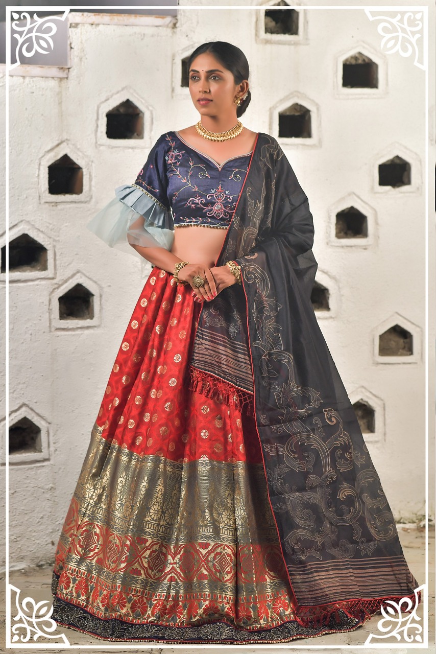 Peafowl Vol 79 Banarasi Art Silk Women Wear Bridal Lehangas Collection
