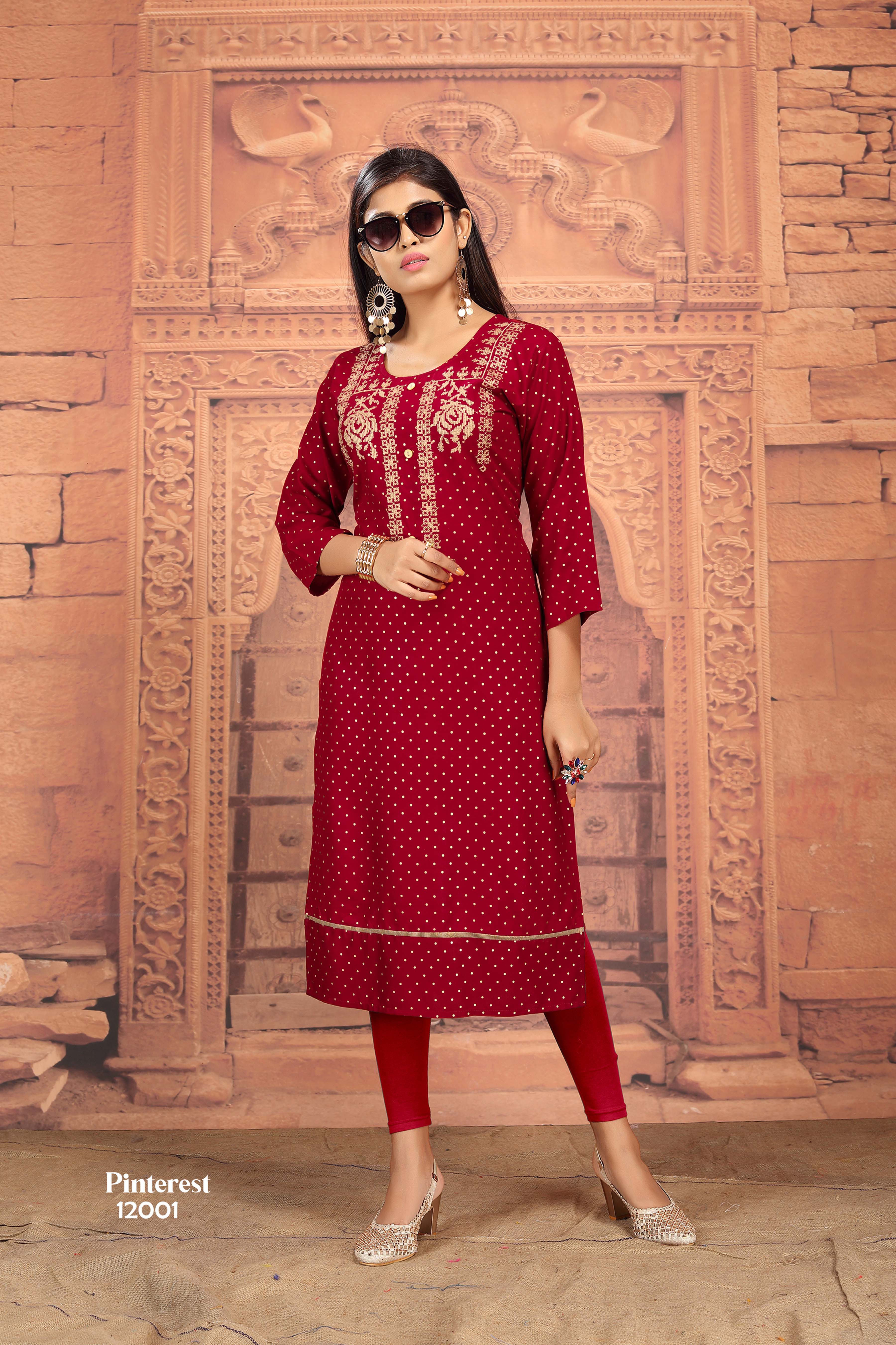 Ladies Flavour Presents Ginni Collection Of Modern Fancy Kurti With Bottom