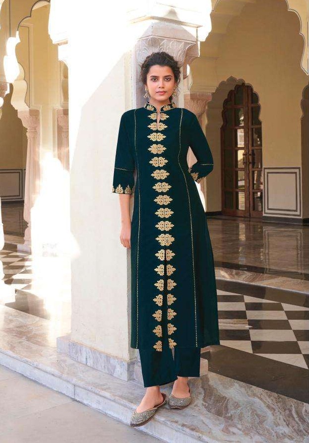 Stylemax Ameera Vol 1 Viscose With Embroidery Work Kurti With Bottom Kurtis Catalog