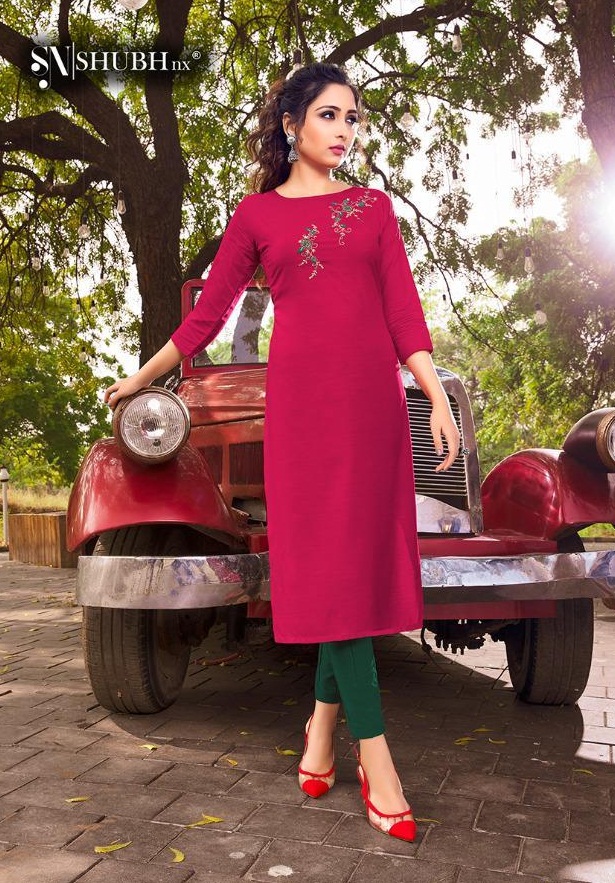 Shubh Nx Poshak  Vol  3 Designer Viscose Kurti Catalog