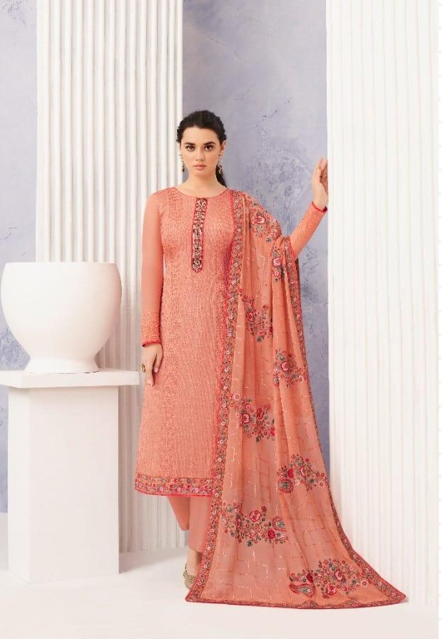 Kesari Ruby Ethnic Wear Georgette Wear Dress Material Wholesale With Rate