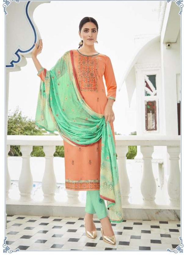 Panch Ratna Ruaab Cotton Satin Work Dress Material Collection