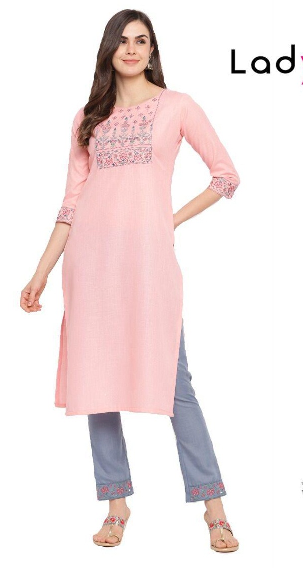 Ladyview Ruby Vol 1 Heavy Magic Slub Designer Kurti With Pant Catalogue