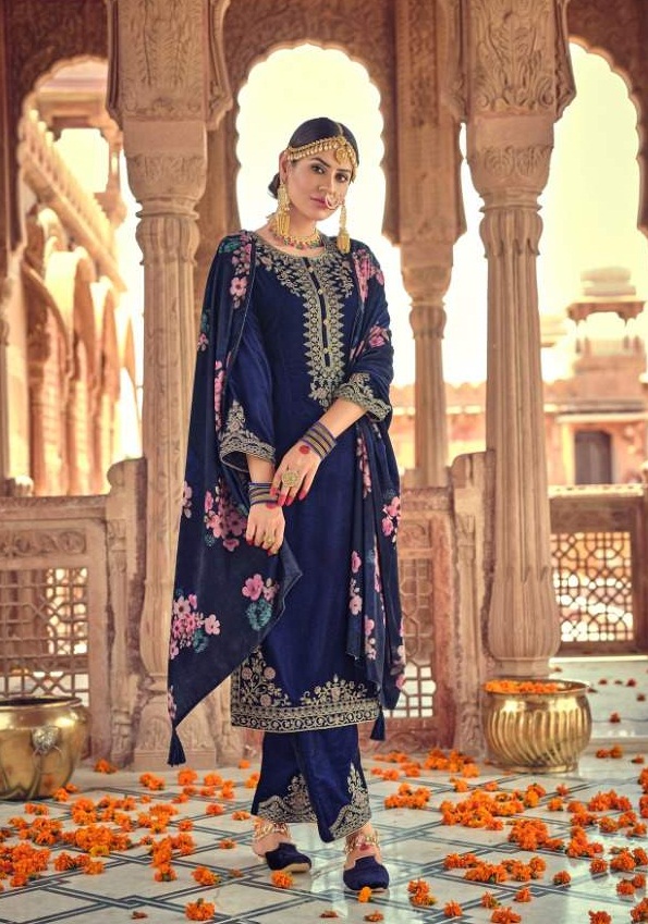 Ibiza Arushi Wedding Wear Velvet Designer Salwar Kameez Catalog