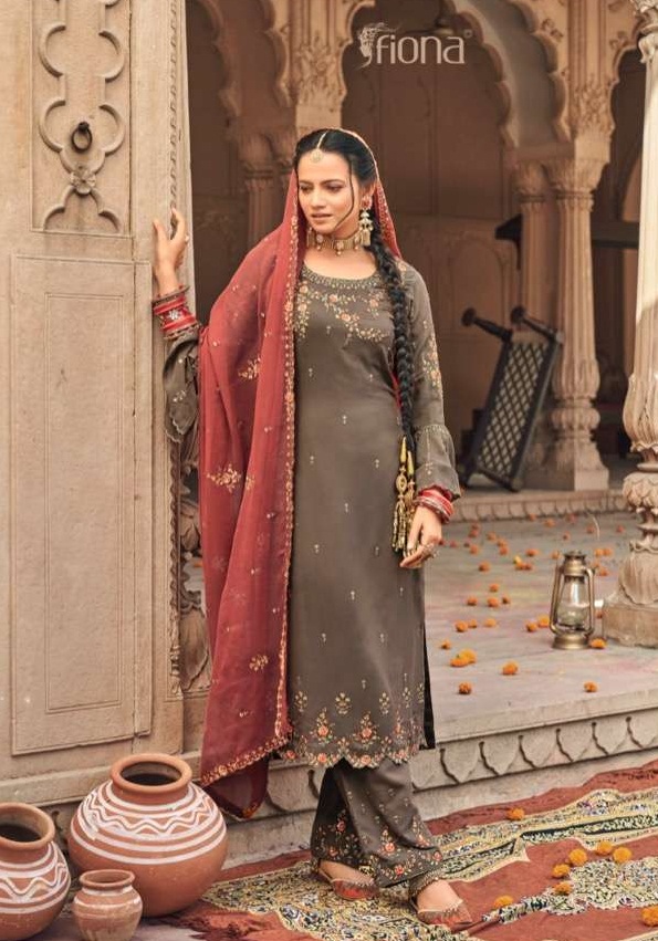 Fiona Kudi Silk Georgette With Embroidery And Sequence Work Salwar Suits Catalog